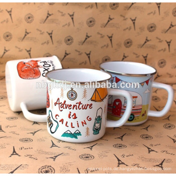 Emaille Tasse Tasse &amp; neues Design Kinder und Familie